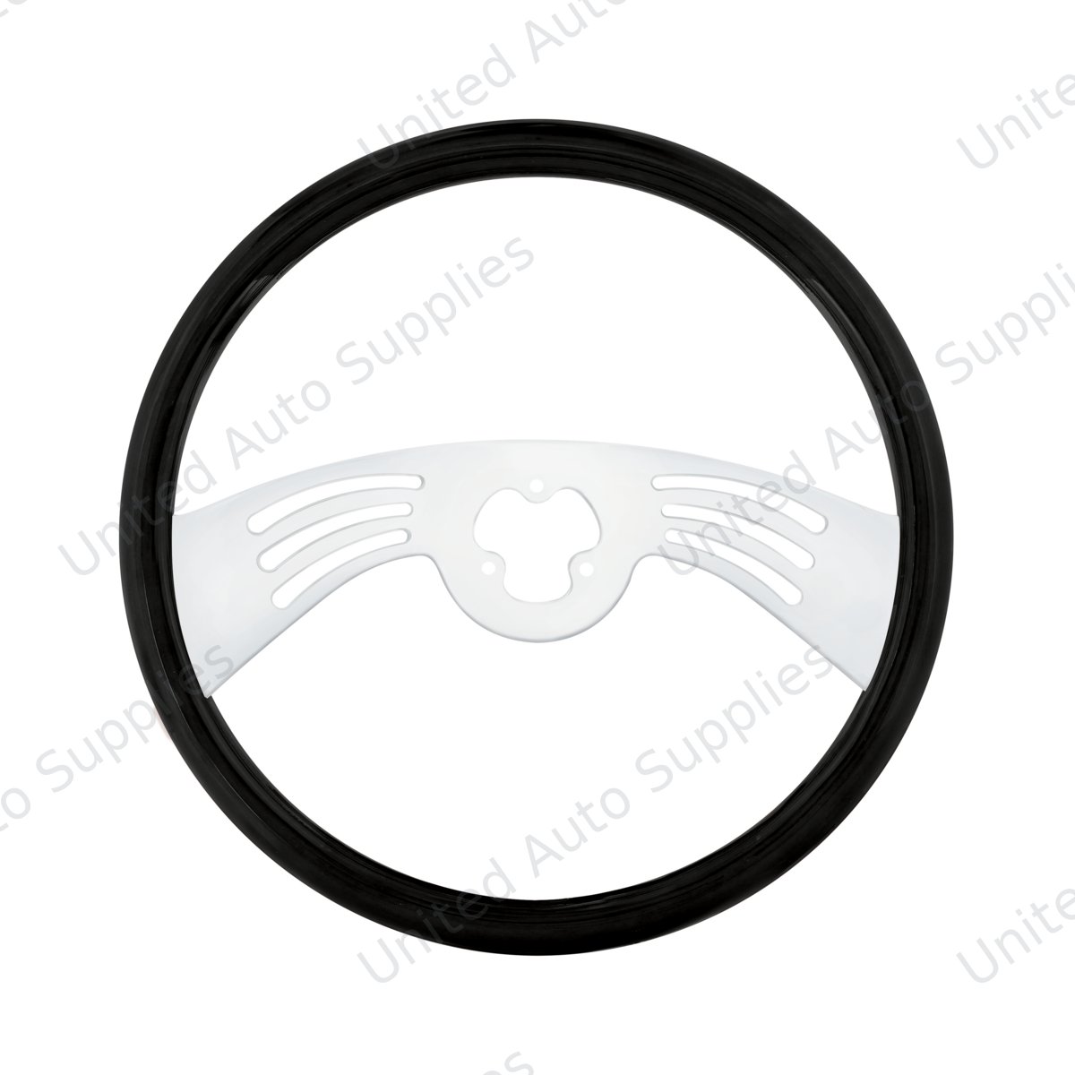18" Carbon Black Steering Wheel - 2 Spoke