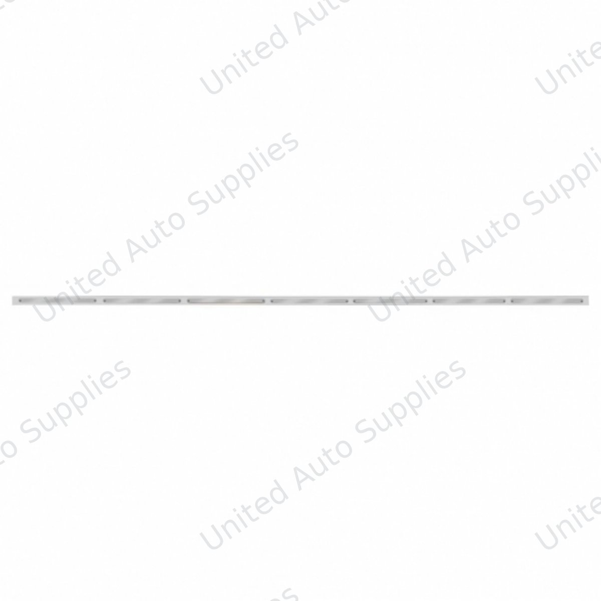 94" Stainless Light Bracket With 7X 14 LED 12" Light Bars - Red LED/Chrome Lens