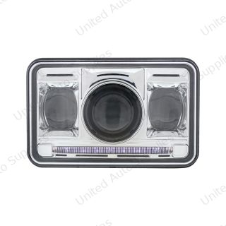 ULTRALIT - 11 High Power LED 4" X 6" Projection Headlight - High Beam