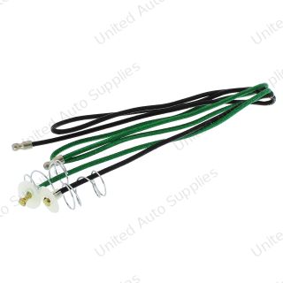 Black & Green Cloth Pigtail For Single Contact Sockets