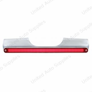 Motorcycle Rear Signal Light Bar With 24 LED 12" GloLight Bar - Red LED/Red Lens