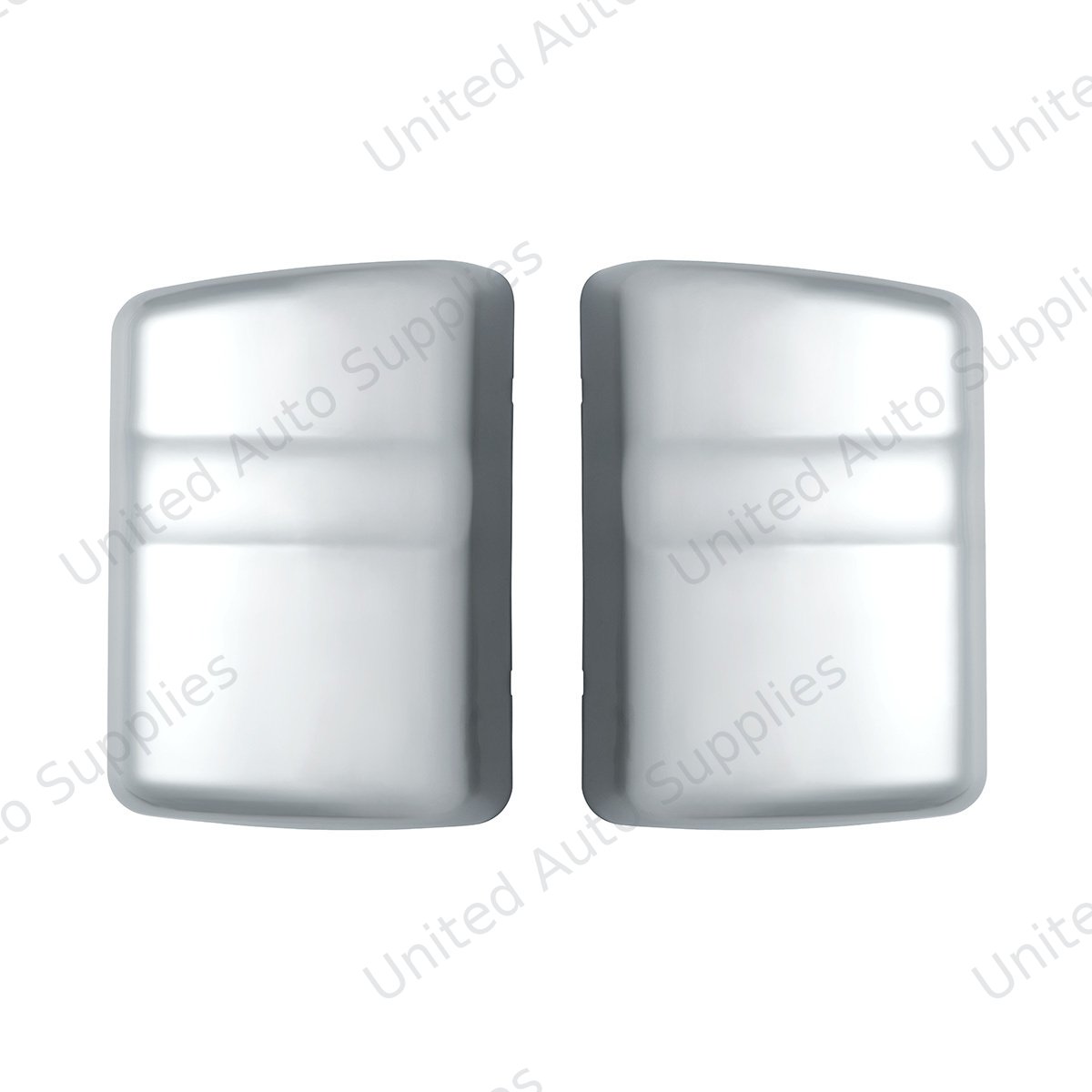 Chrome Plastic Bottom Mirror Post Covers For 2000-2010 International 9200I/9400I/9900I (Pair)