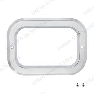 Chrome Rectangular Light Bezel