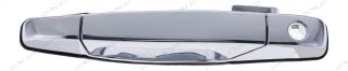 Exterior Door Handle Front LH Plastic All Chrome for 2007-2013 Chevrolet Avalanche; 2007-2013 Cadillac Escalade