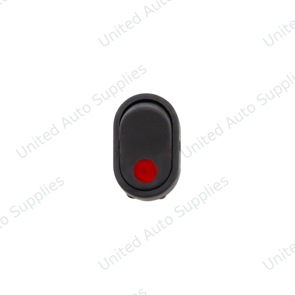 Red Illum Oval Rocker 16 Amp 12V On/Off 1/2" Dia. 1 Pc.