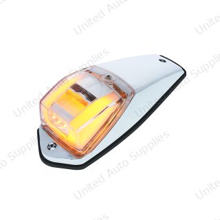 GloLight 24 LED Square Cab Light Kit - Amber LED/Clear Lens