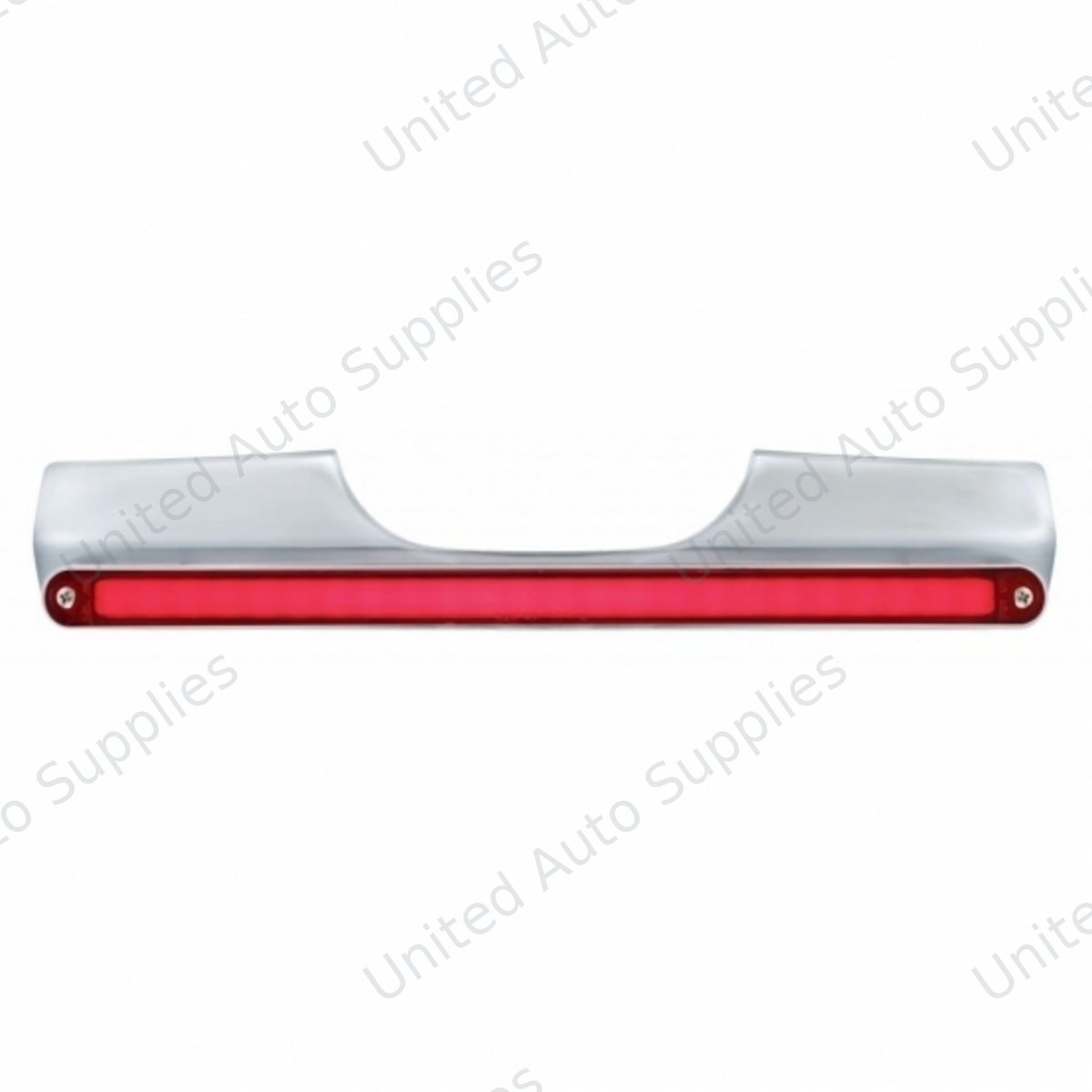 Motorcycle Rear Signal Light Bar With 24 LED 12" GloLight Bar - Red LED/Red Lens