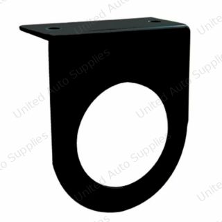 2.5" Black Light Bracket With Flange - 1 Hole