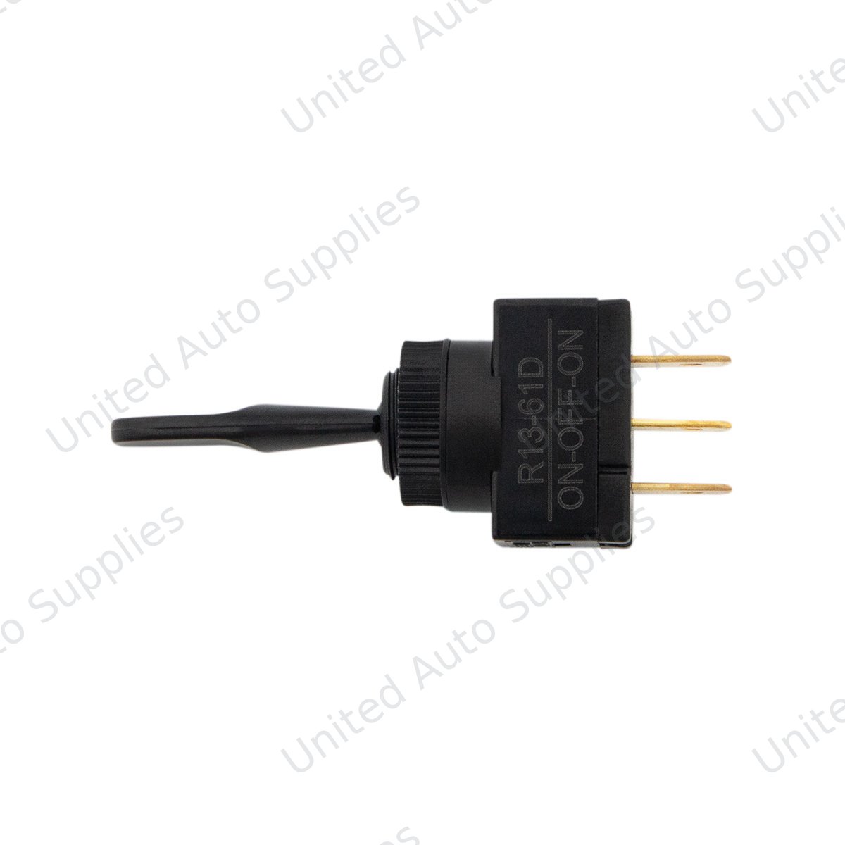 Black Non-Illum Toggle 20 Amp 12V S.P.D.T. On/Off/On 1 Pc.