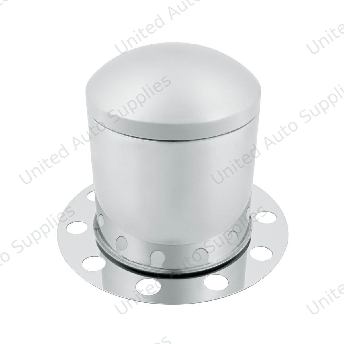 Stainless Dome Rear Axle Cover 3PC Kit For 33mm Nut Cover - Steel/Aluminum Wheel