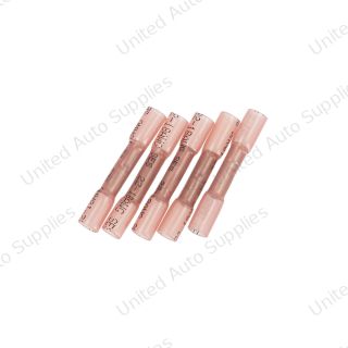 22-18 AWG CS Heat Shrink Butt Connector - Red (5-Pack)