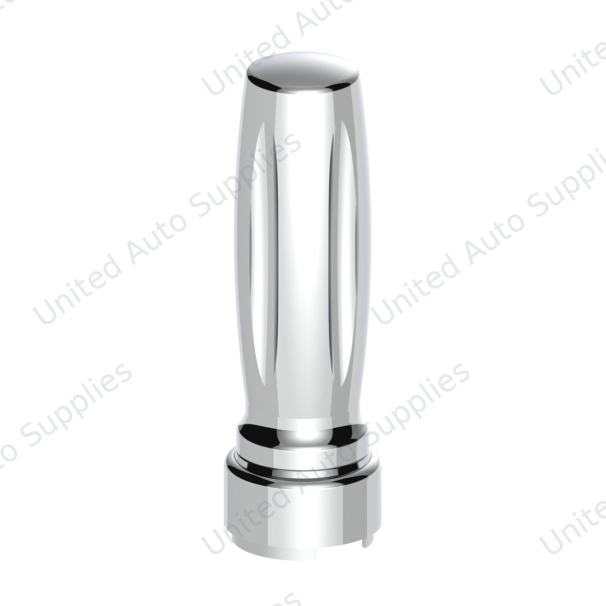 M30X3.5 Thread-On Vegas Gearshift Knob With 9/10 Speed Adapter - Chrome/Vertical