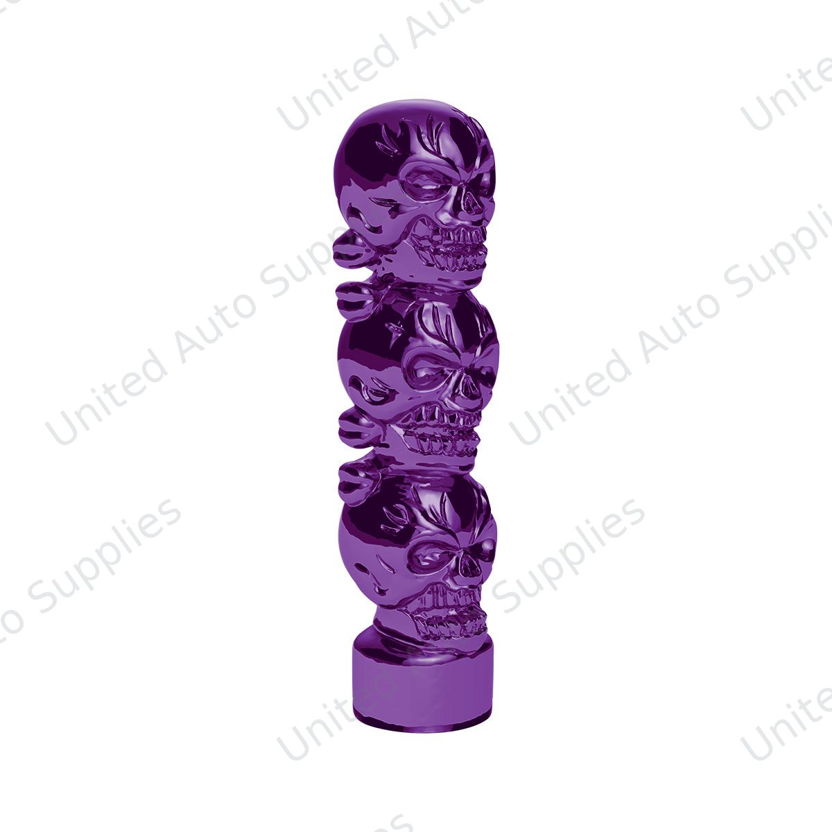 1/2"-13 Thread-On 3 Skull Candy Color Shift Knob-Candy Purple