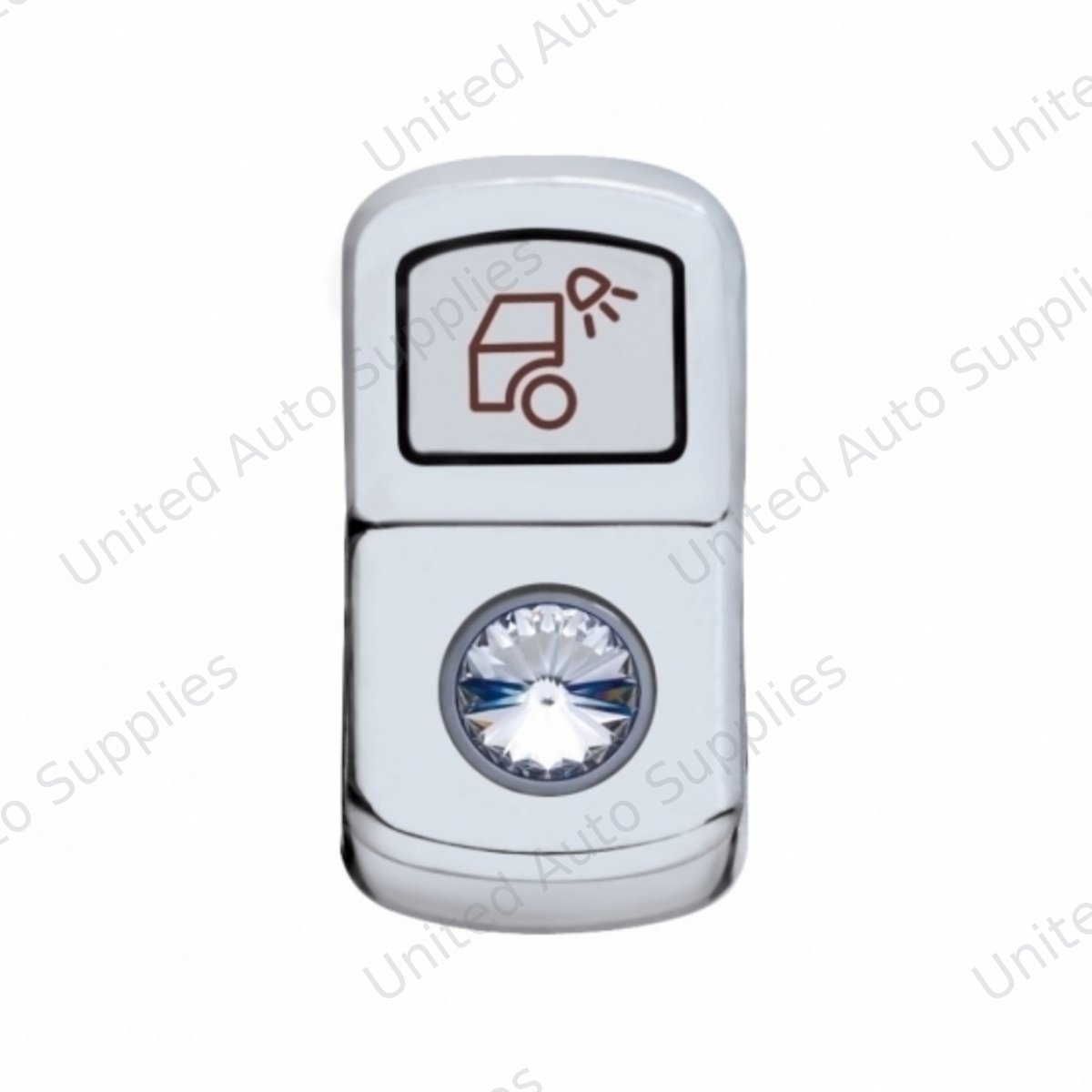 "Load Light" Rocker Switch Cover With Clear Crystal