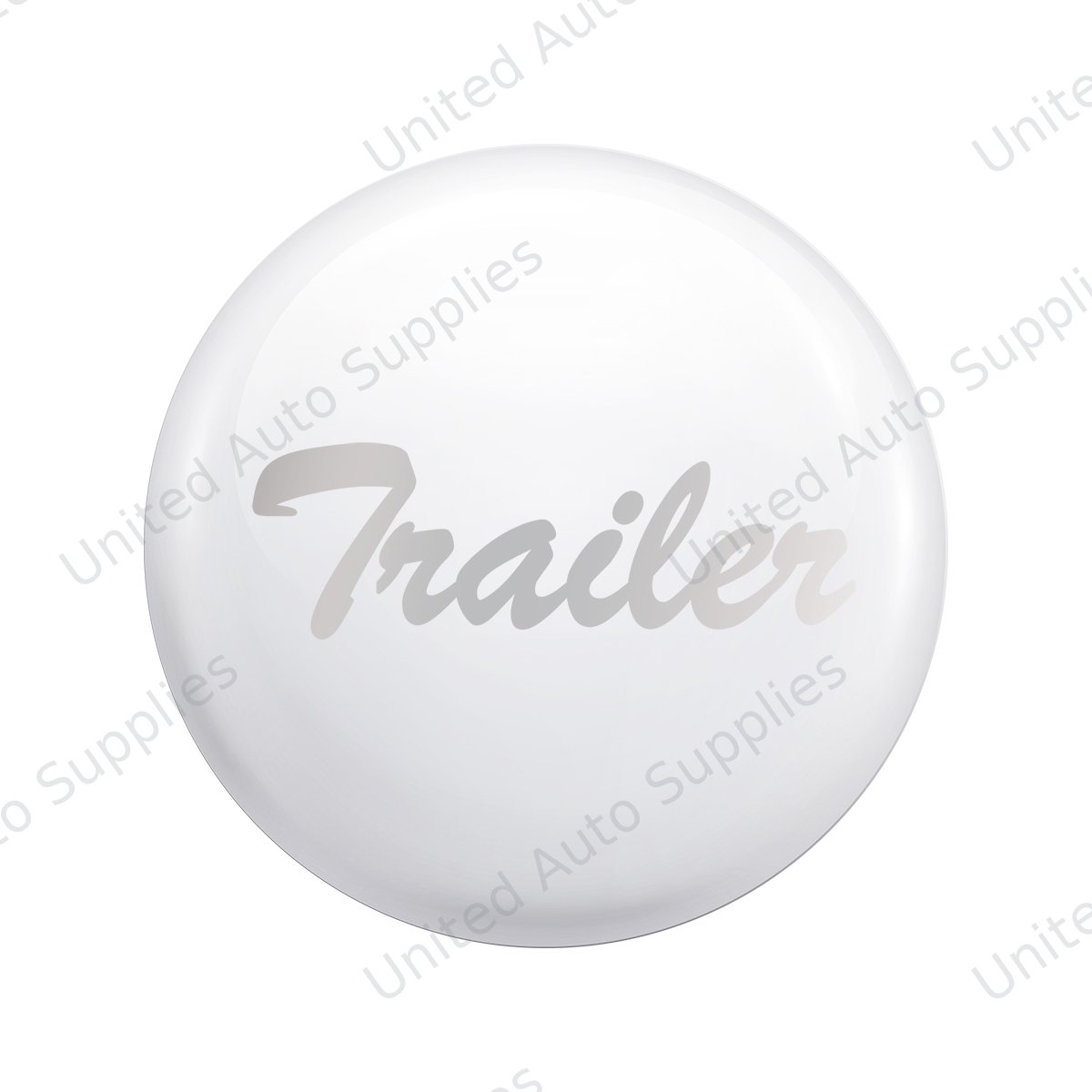 "Trailer" Glossy Air Valve Knob Candy Color Sticker - Pearl White