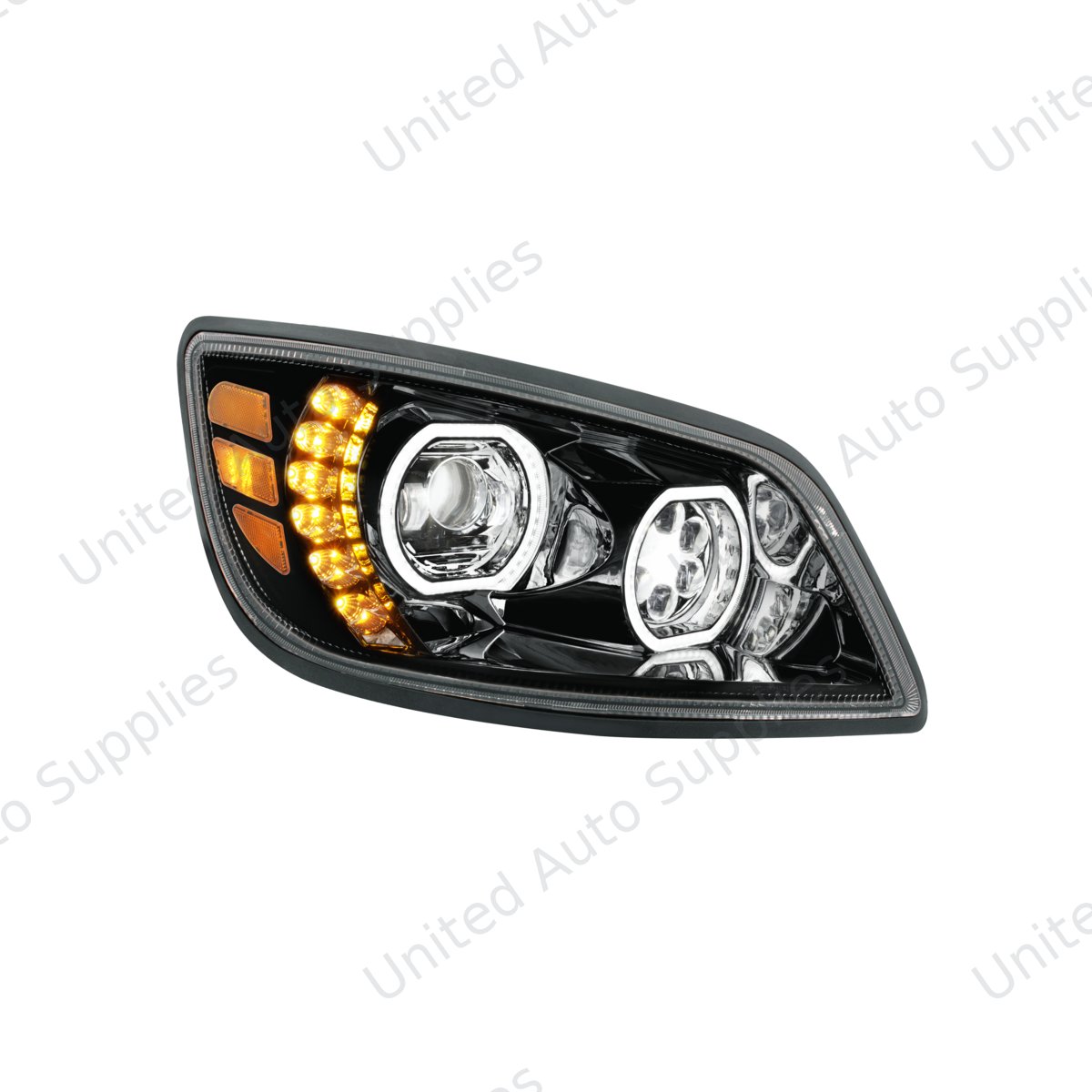 High Power 10 LED Blackout Headlight For 2005-2021 Hino 238/258/268/338-Passenger