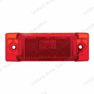 Rectangular Light (Clearance/Marker) With Reflex Lens - Red Lens