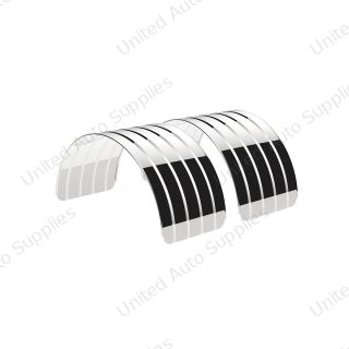 80" 430 Stainless Steel (18ga) Single Axle Fender - SR Series (Pair)