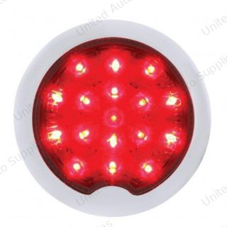 17 LED Vintage Style Round Tail Light With Flush Bezel For 1939 Chevy Passenger Car