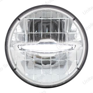 ULTRALIT - 3 High Power LED 7" Headlight With 10 White LED Position Light