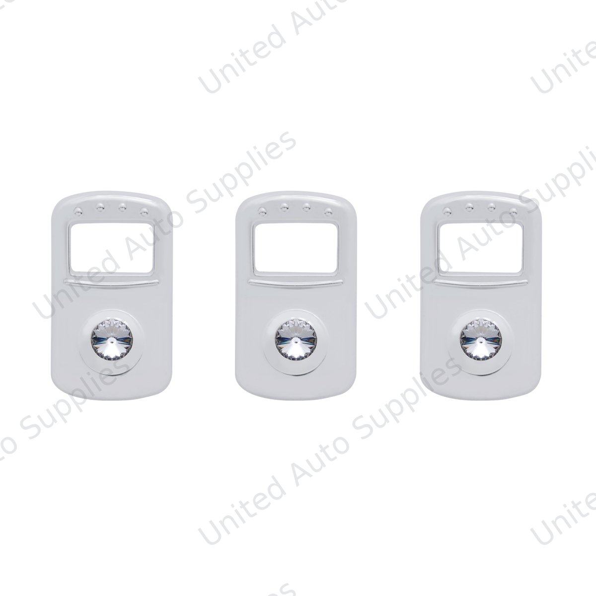 Rocker Switch Cover For Kenworth/Peterbilt - Clear Crystal (Card of 3)