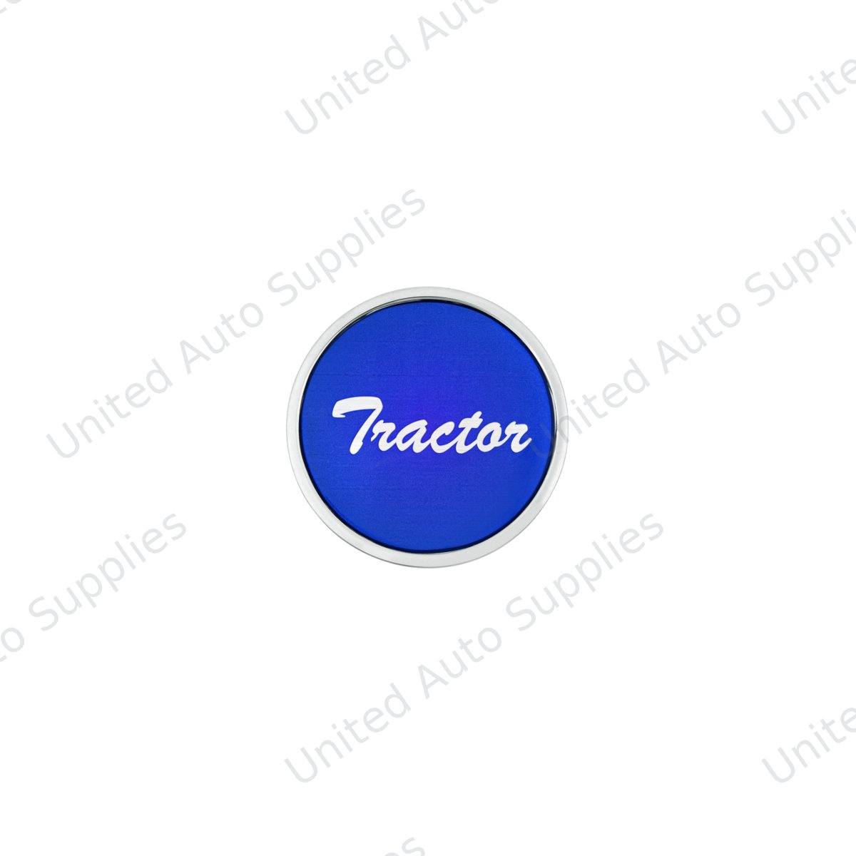 "Tractor" Long Air Valve Knob - Blue Glossy Sticker