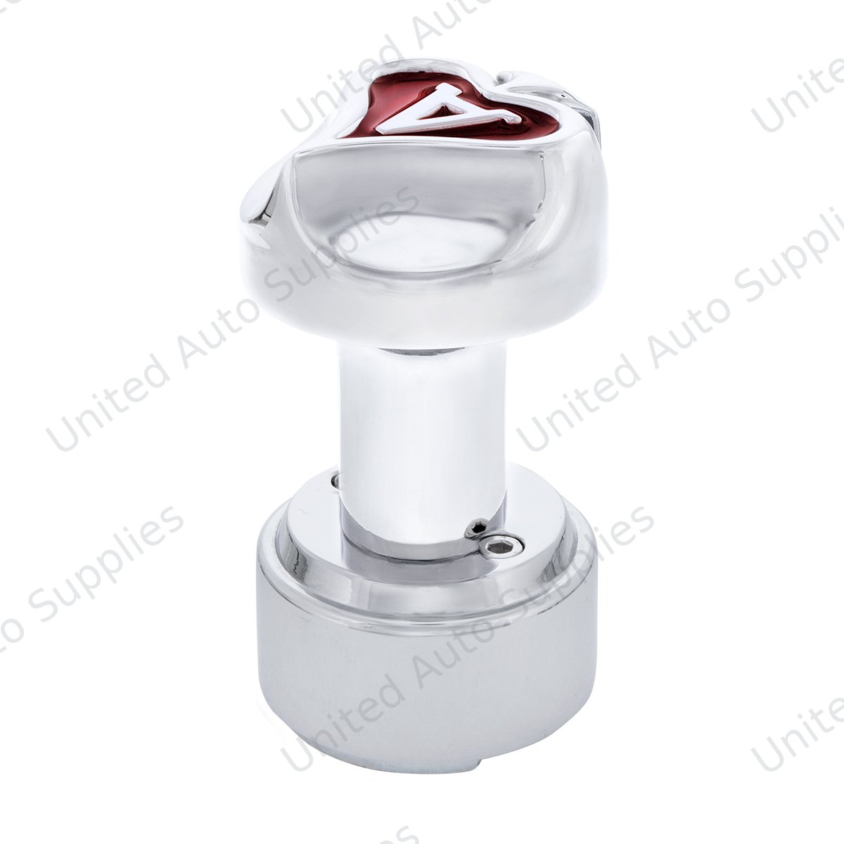 Ace of Spades Thread-On Shift Knob & Adapter For Eaton Fuller Style 9/10 Shifter - Chrome
