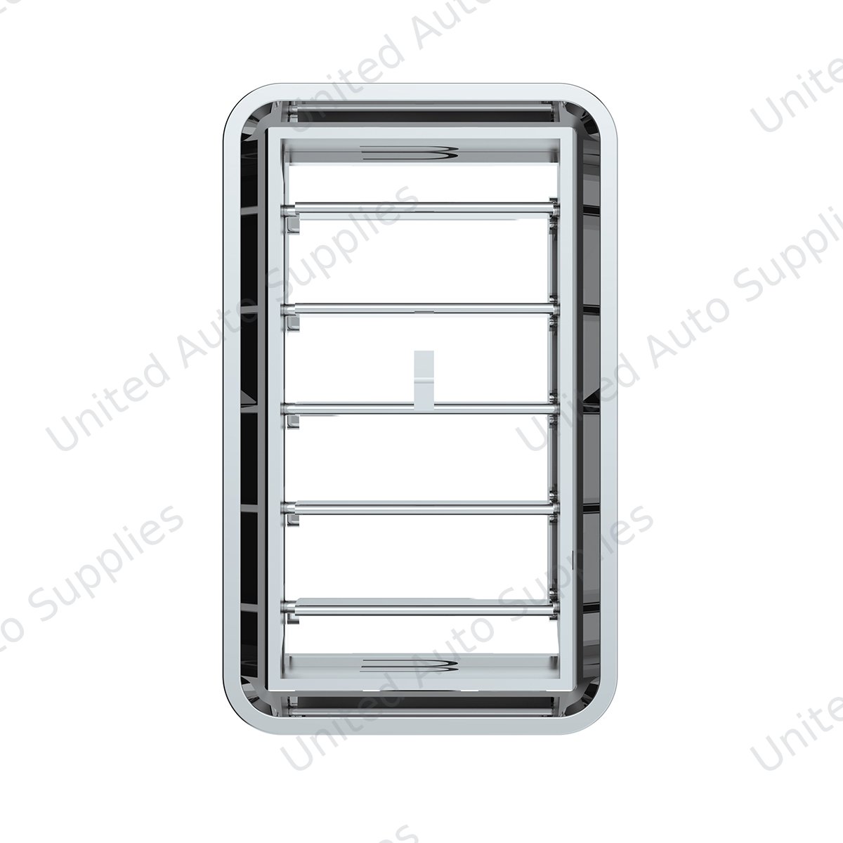 Chrome Plastic A/C Vent For 1989-2010 Freightliner FLD/Classic - Center Dash