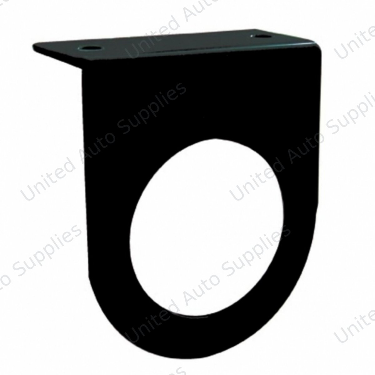 2.5" Black Light Bracket With Flange - 1 Hole