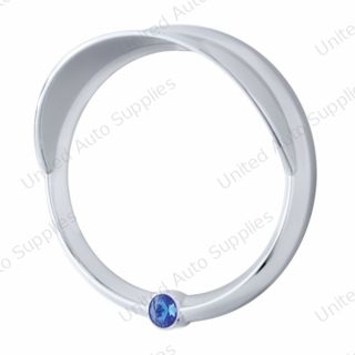 Signature Series Speed/Tachometer Gauge Cover With Visor For Freightliner -Blue Crystal