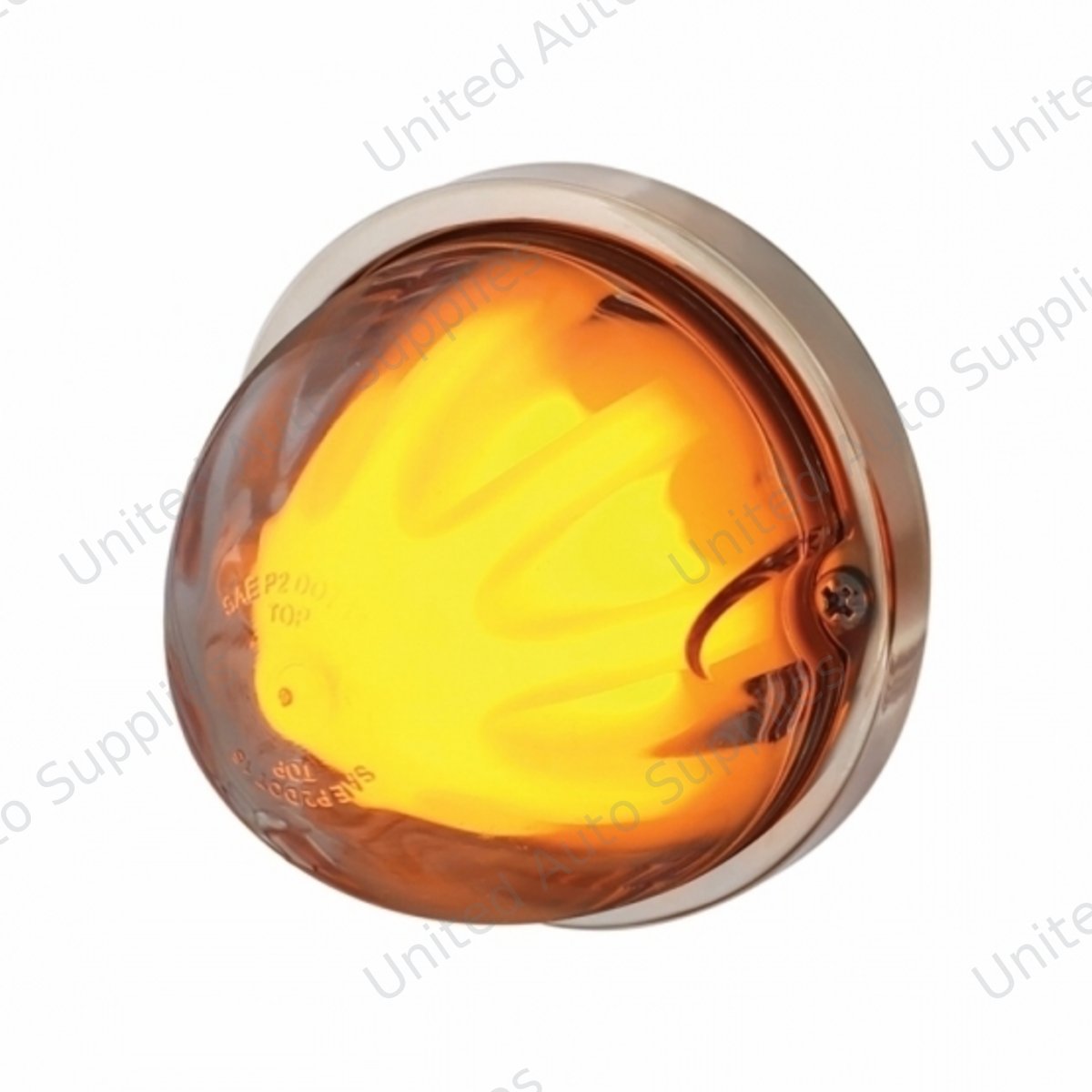 9 LED Dual Function GloLight Watermelon Flush Mount Kit - Amber LED/Clear Lens