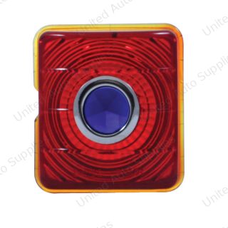 Glass Tail Light Lens With Blue Dot For 1951-52 Chevy Passenger Car