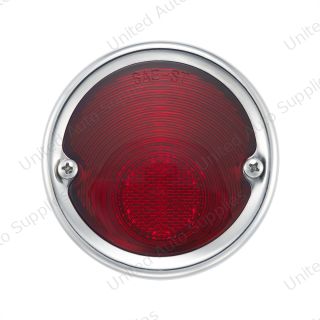 Tail Light Assembly With Stainless Steel Bezel & Housing For 1954-59 Chevy Truck