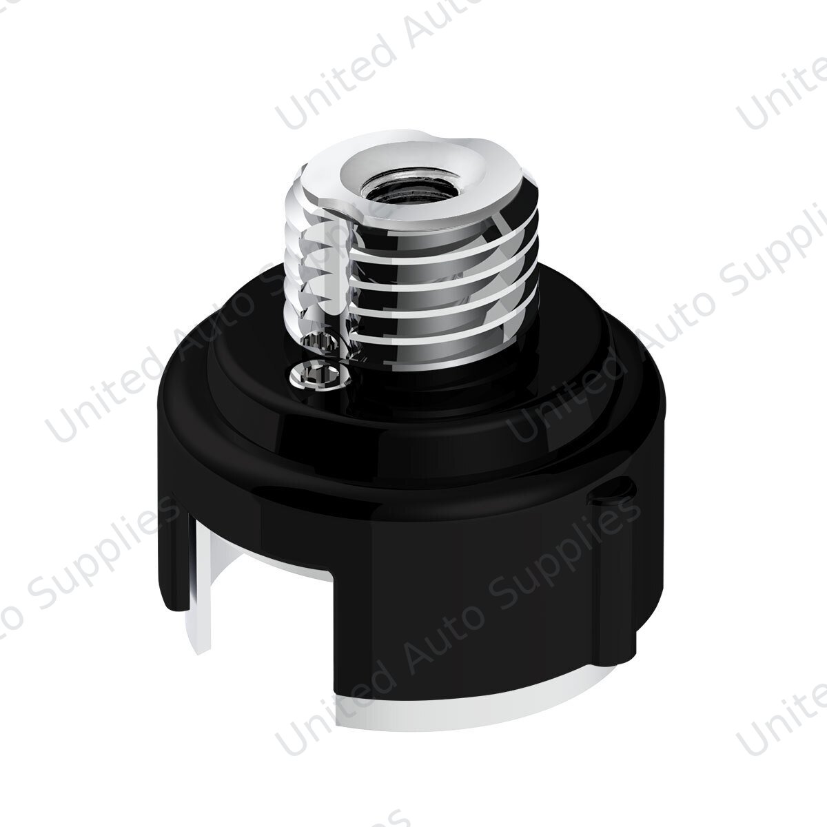 M30X3.5 Thread-On Gearshift Adapter W/LED Mount For Eaton-Fuller 13/15/18 Speed-Matte Black