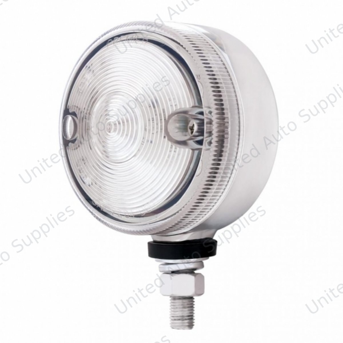 15 LED 3" Dual Function Single Face Light - Red LED/Clear Lens