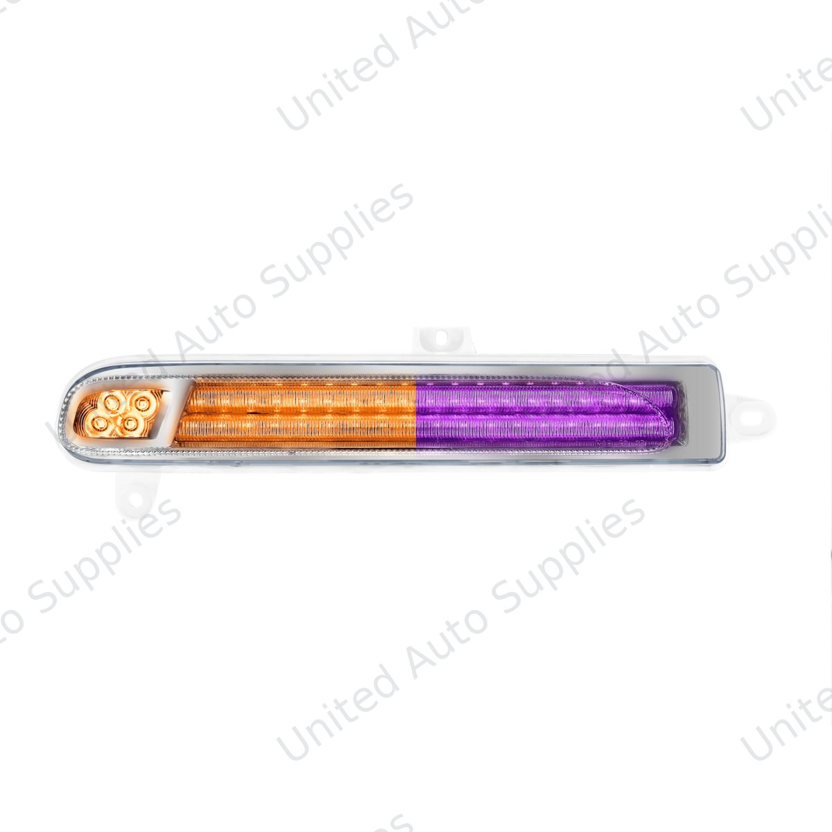 Double Fury 78 LED Turn Signal Light For 2008-2024 Peterbilt 389-Amber & Purple,Driver