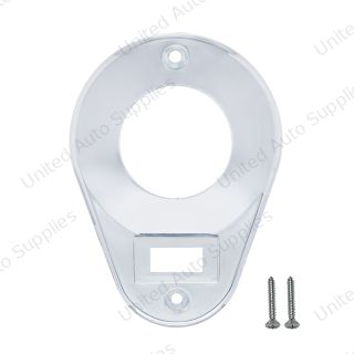 Chrome Plastic Teardrop Style Dome Light Cover For Kenworth T600/T660/T800/W900