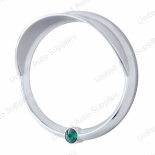 Signature Series Speed/Tachometer Gauge Cover With Visor For Freightliner -Green Crystal