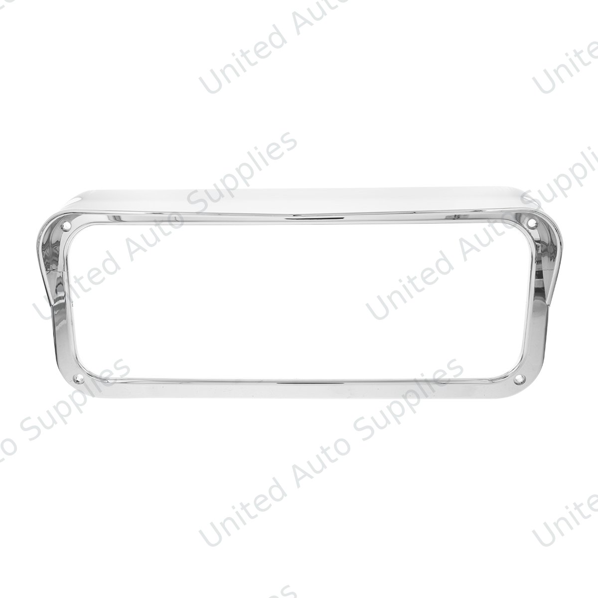 Chrome Replacement Bezel For United Pacific Rectangular Projection Headlights