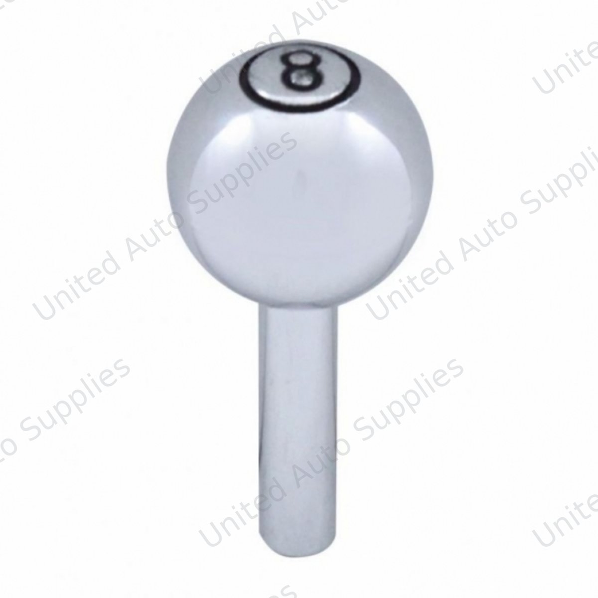Chrome Large "8" Ball Door Lock Knobs (2pc/set)