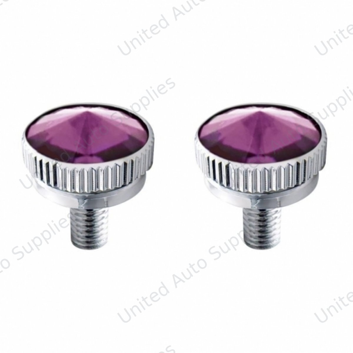 6mm CB Mounting Bolt With Purple Crystal (2-Pack)