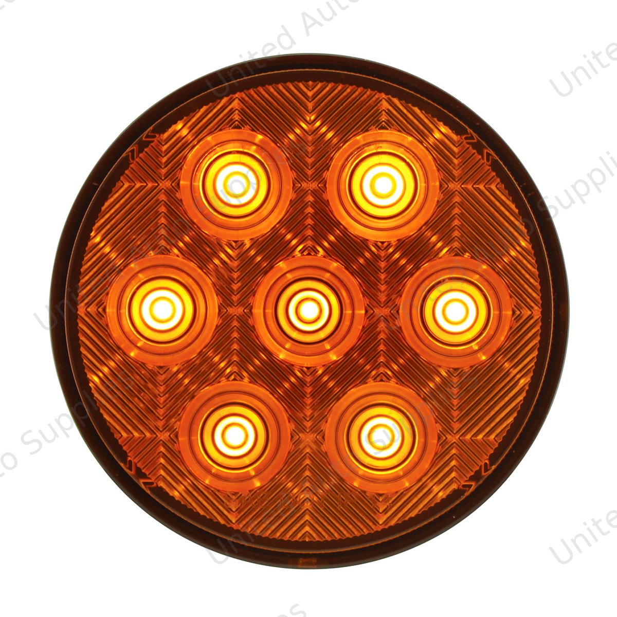 7 LED 4" Competition Series Turn Signal Light - Amber LED/Amber Lens (Bulk)