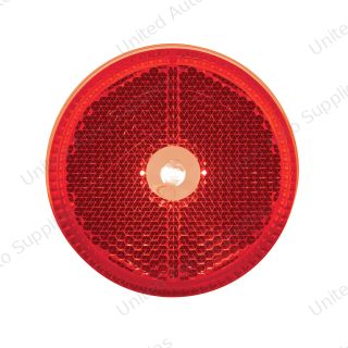 2.5" Round Reflectorized Light (Clearance/Marker) - Red Lens