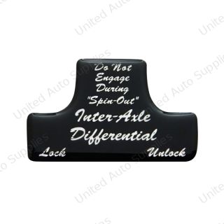 "Axle Differential" Switch Guard Sticker Only - Glossy Black