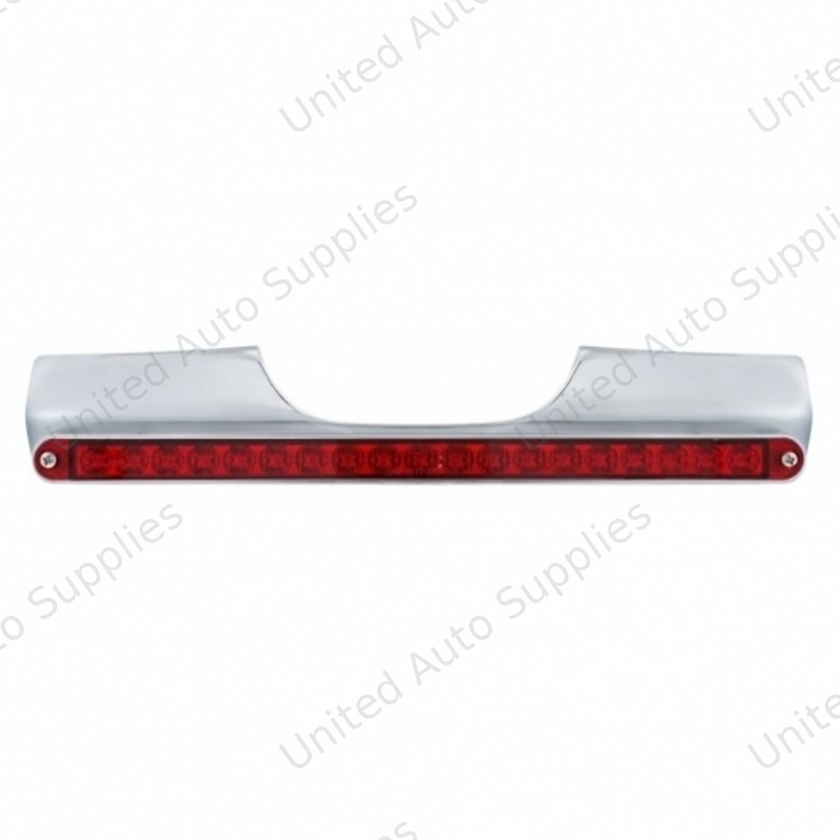 Motorcycle Rear Signal Light Bar With 19 LED 12" Light Bar - Red LED/Red Lens