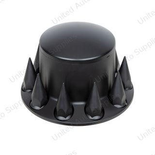 Dome Rear Axle Cover With 33mm Spike Thread-On Nut Covers - Matte Black