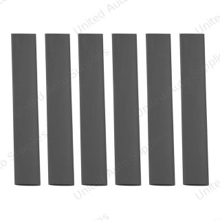 3/8" I.D. Black Heat Shrink Tubing, 4" Long (6-Pack).