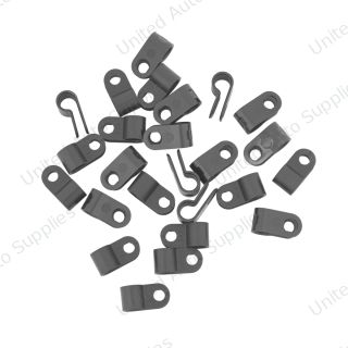 1/4" Black Nylon Cable Clamp (25-Pack)