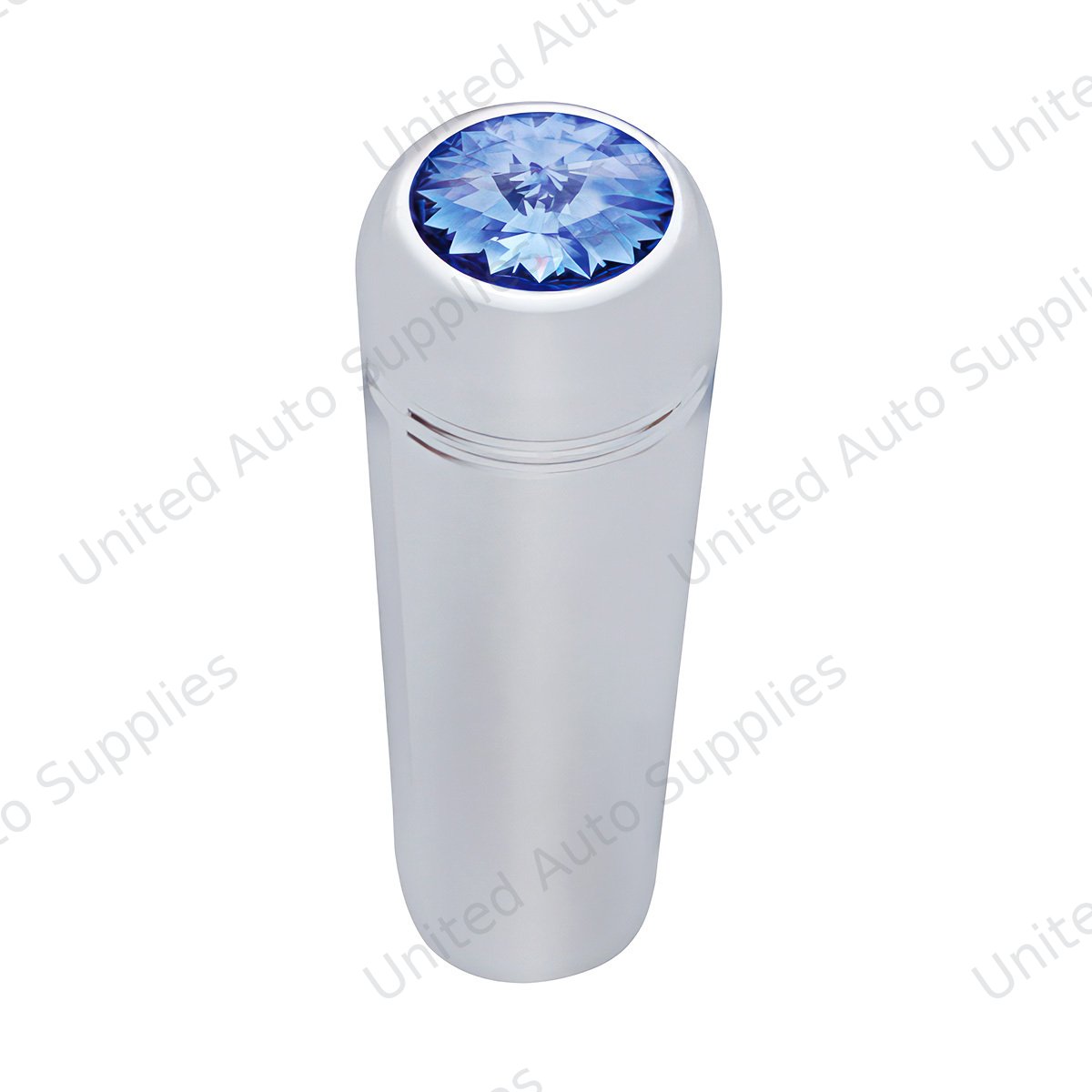 1-7/8" Short Aluminum Toggle Switch Extension With Crystal For Kenworth - Blue Crystal (2-Pack)