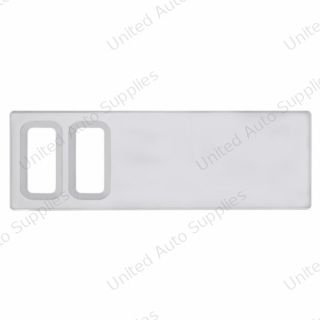 Chrome Plastic Dash Switch Panel Cover For International - 2 Openings